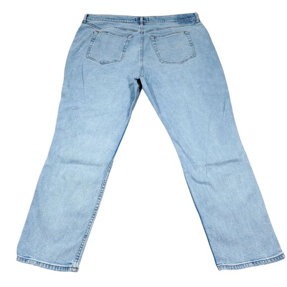 Abercrombie 22 Short 90s Slim Straight Ultra High Rise Jeans Blue Y2K Size 36 - Picture 2 of 9